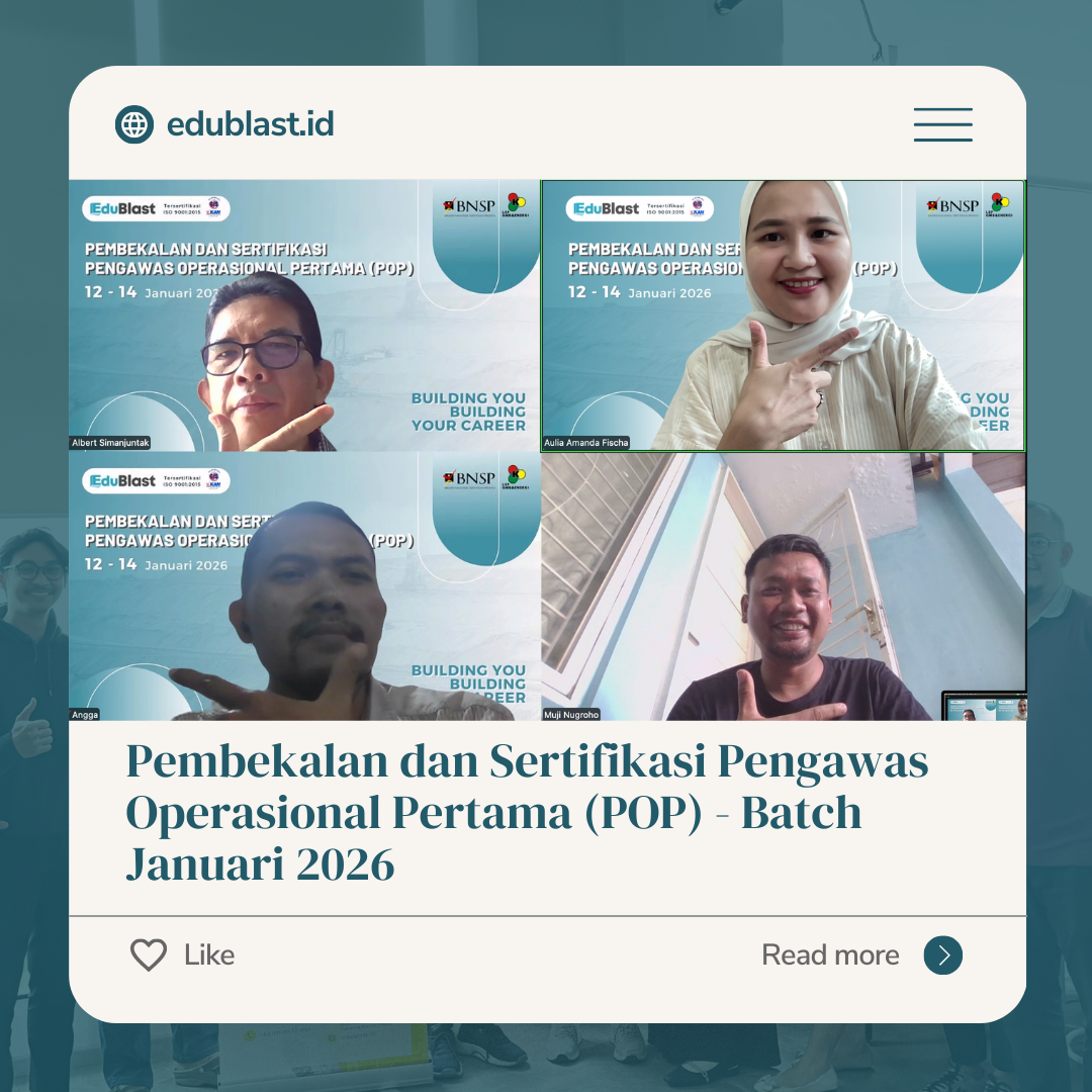 Pembekalan dan Sertifikasi – Pengawas Operasional Pertama (POP) Batch Januari 2026