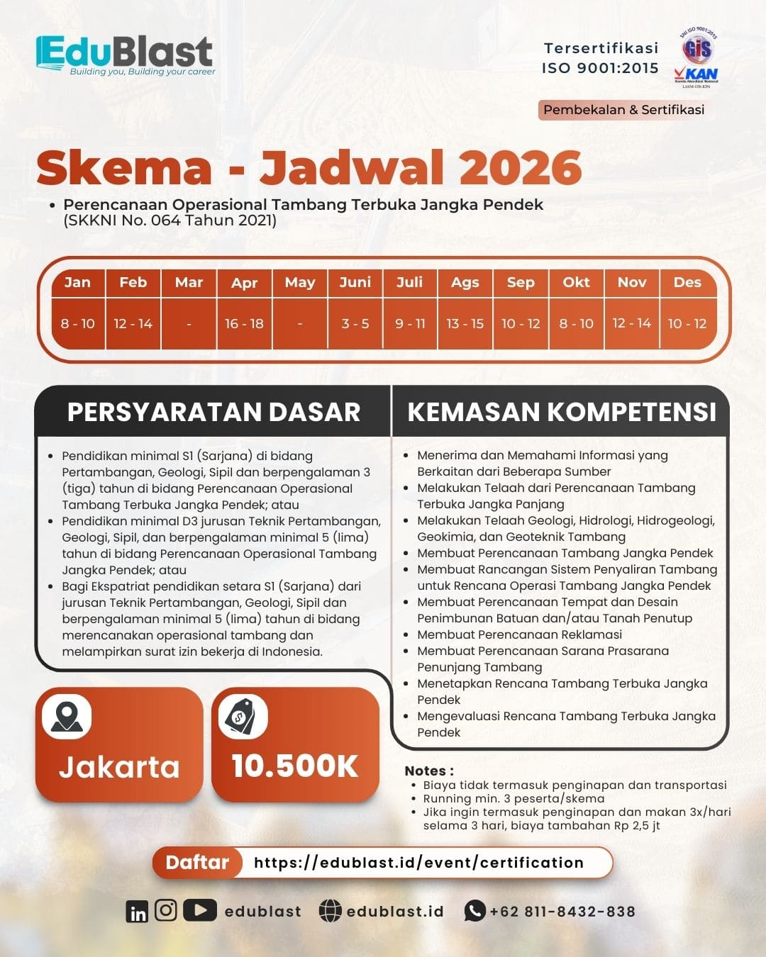 Pembekalan Perencanaan Operasional Tambang Terbuka Jangka Pendek