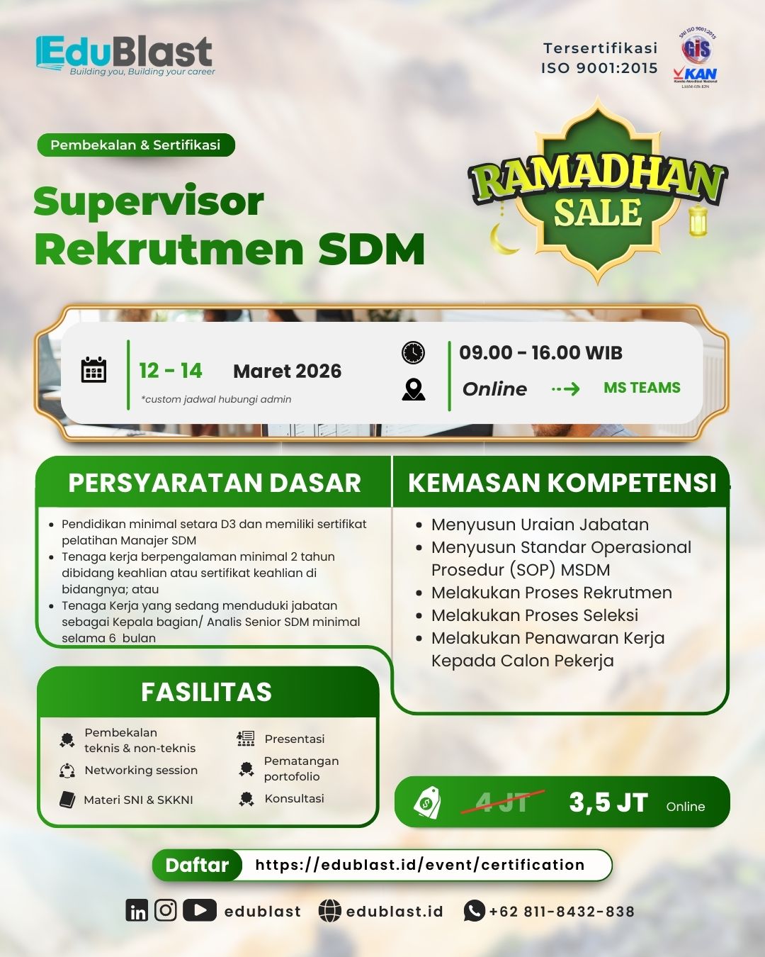 Supervisor Rekrutmen SDM