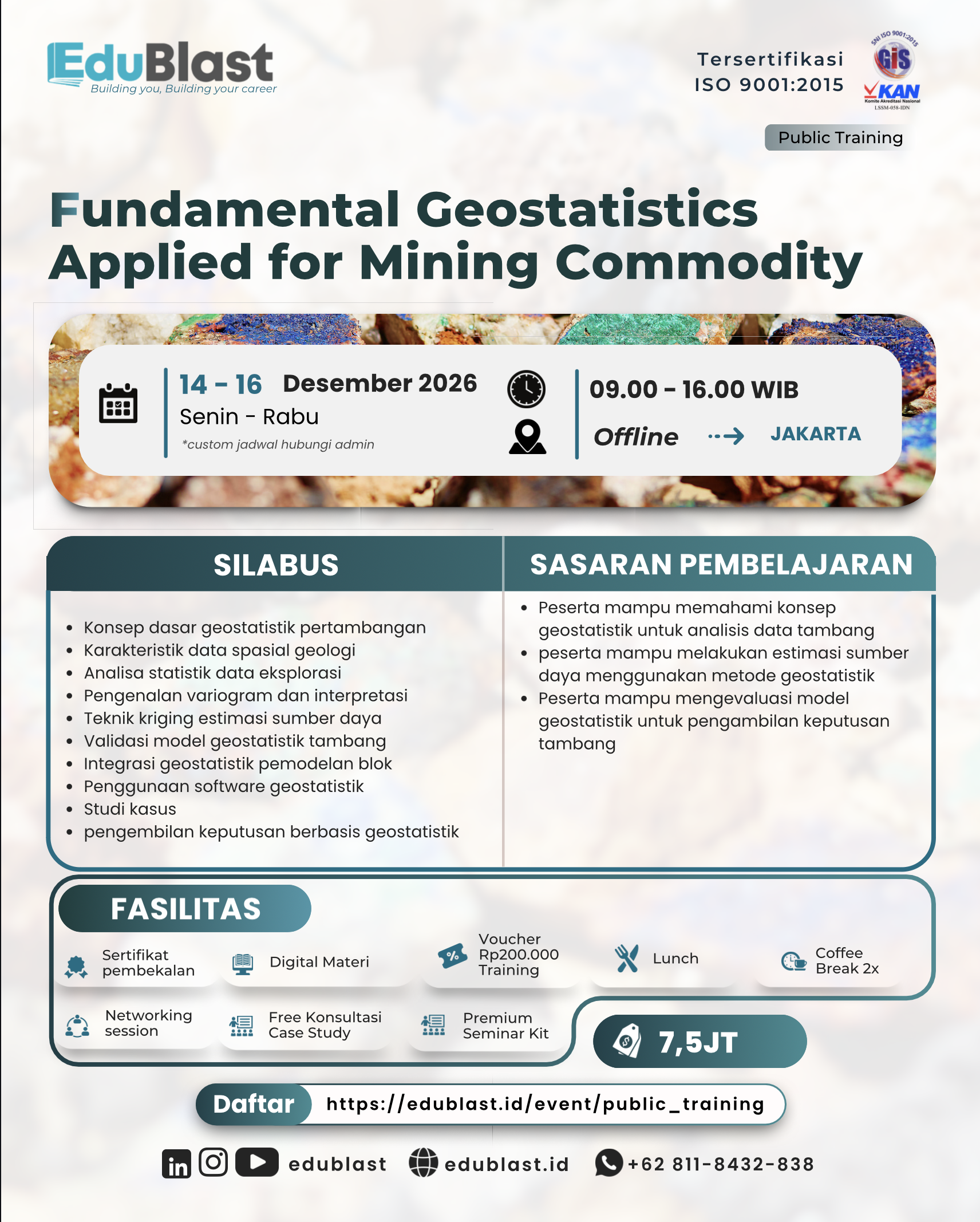 Fundamental Geostatistics Applied for Mining Commodity