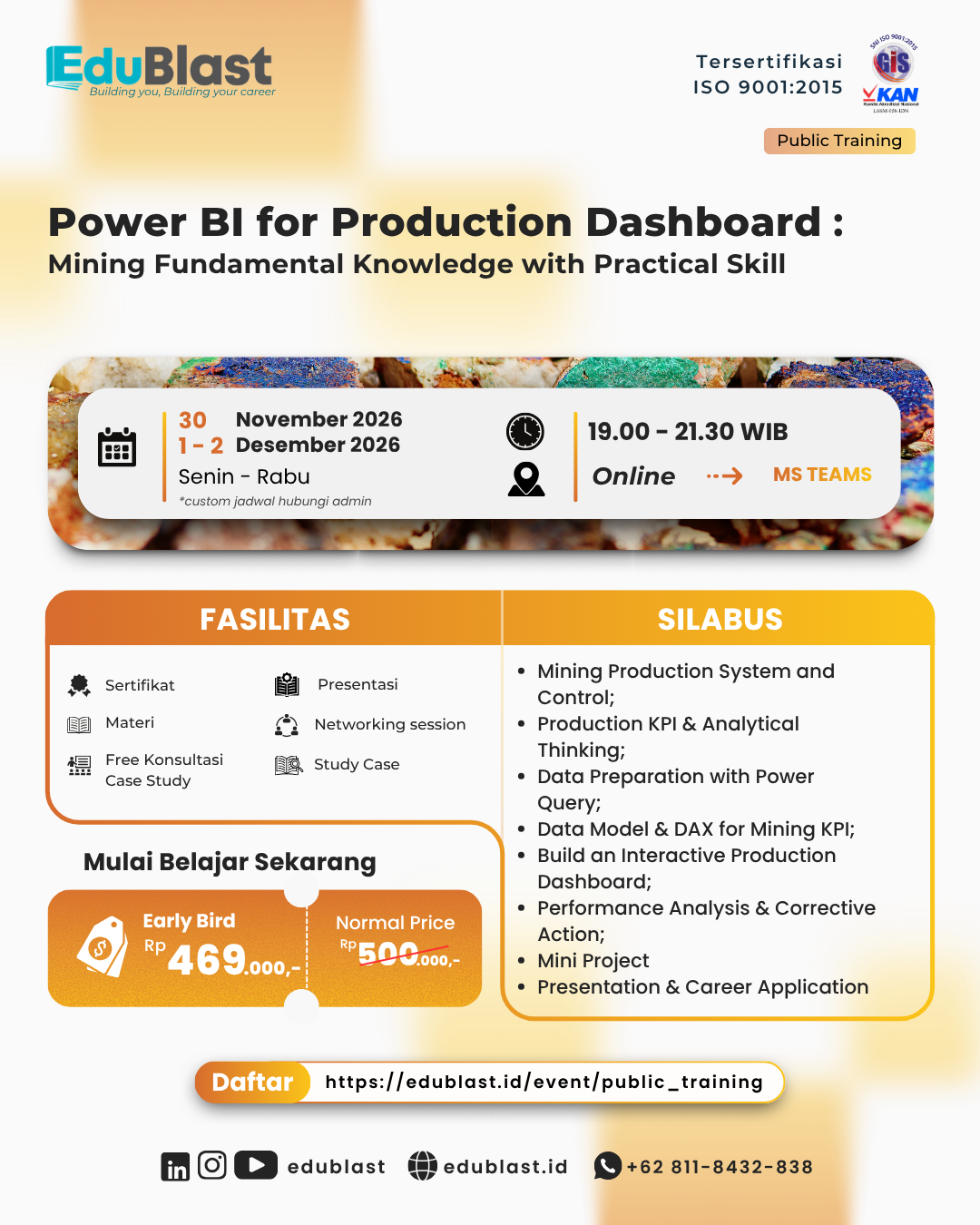 Power BI for Production Dashboard : Mining Fundamental Knowledge with Practical Skill